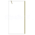 Besco ECO-N GOLD Walk-In 90x195 cm sklo Číre profil Zlatý 1x vzpera