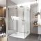 Mereo Sprchový kút Novea, štvorec, 90x90 cm, chróm ALU, sklo Číre, rohový vstup