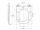 Mereo WC závesné kapotované, Smart Flush RIMLESS, keramické, vr. sedátka