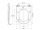 Mereo WC závesné kapotované, Smart Flush RIMLESS, keramické, vr. sedátka