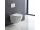 Mereo WC závesné kapotované, Smart Flush RIMLESS, keramické, vr. sedátka