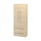 Mereo Bino, kúpeľňová skrinka vysoká, dvojitá, 163 cm, dub Sand Barbera CN639