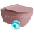 GSI PURA závesná WC misa, Swirlflush, 36x55cm, blush dual-mat
