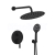 Sapho ICONIC podomietková sprchová súprava s pákovou batériou, 2 výstupy, čierna mat