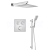 Sapho SMART SELECT sprchový set s termostatickou batériou, 2 výstupy, posuvný držiak sprch
