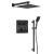 Sapho SMART SELECT sprchový set s termostatickou batériou, 2 výstupy, posuvný držiak sprch
