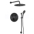 Sapho SMART SELECT sprchový set s termostatickou batériou, 2 výstupy, posuvný držiak sprch