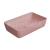 GSI NUBESobdĺžnikové keramické umývadlo na dosku 60x38cm, blush mat
