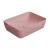 GSI SAND/NUBES obdĺžnikové keramické umývadlo na dosku 50x38cm, blush mat