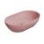 GSI PURA oválne keramické umývadlo na dosku 60x37cm, blush mat