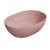 GSI PURA oválne keramické umývadlo na dosku, 50x35cm, blush mat