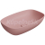 GSI NUBES obdĺžnikové keramické umývadlo na dosku 60x38cm, blush mat