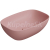 GSI NUBES Obdĺžnikové keramické umývadlo na dosku 50x35cm, blush mat
