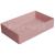 GSI KUBE X obdĺžnikové keramické umývadlo na dosku 60x37cm, blush mat