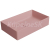 GSI KUBE X obdĺžnikové keramické umývadlo na dosku 60x37cm, blush mat