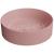 GSI KUBE X okrúhle keramické umývadlo na dosku, priemer 45cm, blush mat