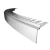 Celox Balkónový profil FLEXI tvarovací, AL-antracit, 45x80 mm dĺžka 2,5 m