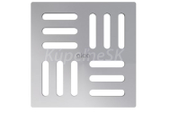 ALCA Mriežka pre nerezové vpuste 102×102 mm nerez MPV011