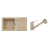 Alveus NIRO 130 SET kuchynský granit. drez so sifón. 75x42 + batéria DAGA - Beige