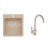 Alveus SET CARINA 20 kuchynský granit. drez so sifón. 75x42 + batéria MADERA - Beige