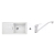 Blanco SET 11-A 24 drez silgranit FAVUM XL 6 S 86x43,5 cm Biela+batéria Daras Biela