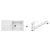 Blanco SET 11-B 24 drez silgranit FAVUM XL 6 S 86x43,5 cm Biely+batéria Daras-S Biela
