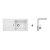 Blanco SET 11-C 24 drez silgranit FAVUM XL 6 S 86x43,5 cm Biely+batéria Mila Chróm