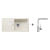 Blanco SET 11-C 24 drez silgranit FAVUM XL 6 S 86x43,5 cm Biely Soft+batéria Mila Chróm