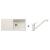 Blanco SET 12-A 24 drez silgranit ZIA XL 6 S 100x50 cm Biely Soft+batéria Daras Biela Soft