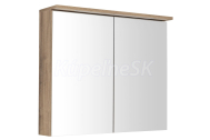 Aqualine KAWA STRIP Galérka s LED osvetlením 80x70x22cm, dub emporio