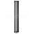 Sapho PILON vykurovacie teleso 270x1800mm, 619 W, so 4 háčikmi, čierna mat