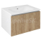 Sapho LOREA umývadlová skrinka 70x44x51,2cm, 1x zásuvka, dub alabama/biela matná