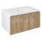 Sapho LOREA umývadlová skrinka 80x44x51,2cm, 1x zásuvka, dub alabama/biela matná