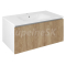 Sapho LOREA umývadlová skrinka 90x44x51,2cm, 1x zásuvka, dub alabama/biela matná LE090-223