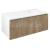 Sapho LOREA skrinka s umývadlom 101x46x51,5cm (30+70 cm), pravá, dub Alabama/biela matná