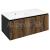 Sapho LOREA skrinka s umývadlom 101x46x51,5cm (70+30cm), ľavá, dub collingwood/čierna matn