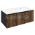 Sapho LOREA skrinka s umývadlom 101x46x51,5cm (30+70 cm), pravá, dub collingwood/čierna ma