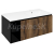 Sapho LOREA skrinka s umývadlom 101x46x51,5cm (20+80 cm), pravá, dub collingwood/čierna ma