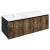 Sapho LOREA skrinka s umývadlom 121x46x51,5cm (90+30cm), ľavá, dub collingwood/čierna matn