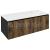 Sapho LOREA skrinka s umývadlom 121x46x51,5cm (30+90cm), pravá, dub collingwood/čierna mat