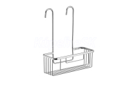 Gedy SMART Polica do sprchy závesná, na batériu, 300x375x120 mm, chróm 248913