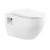 SLOVARM závesné WC 51x34,8x36 cm+sedátko Slim SoftClose Rimfree,viditeľné úchyty, Biele