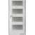 Doornite CPL-Premium laminátové DOMINANT 4 SKLO Biela Pór interiérové dvere, DTD