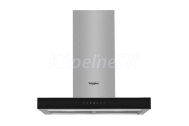 Whirlpool komínový digestor WHBS 62F LT K/1 T-Box nerez/čierny panel energ. tr. A