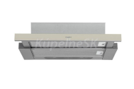 Whirlpool vstavaný výsuvný digestor AKR 750 G SD predný panel sklo champagne, energ. tr. D