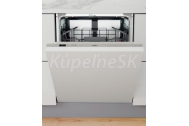 Whirlpool vstavaná umývačka riadu WCIC 3C33 P,plne integrovaná,60 cm,Strieb,energ. tr. D