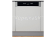 Whirlpool vstavaná umývačka riadu WBO 3O33 PL X,s panelom, 60 cm, Nerez, energ. tr. D