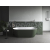 Ravak Freedom Wall II Tec voľne stojaca vaňa 170x87cm Grey Green/Biela,kryt.odtoku Chróm