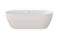 Ravak Freedom Wall II Tec voľne stoj. vaňa 170x87cm Alabaster Pink/Biela,kryt.odtoku Biely