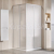 Ravak Supernova sprchový kút SRV2+SRV2 90x90x195 cm, Pearl/Satin, roh. vstup, posuv. dvere